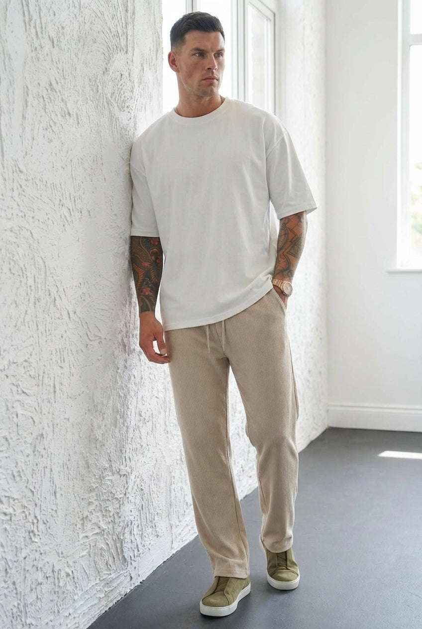 Pantalón de Punto Relax Fit 'Monaco'
