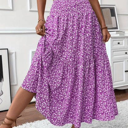 Falda Elena con flores de florecitas