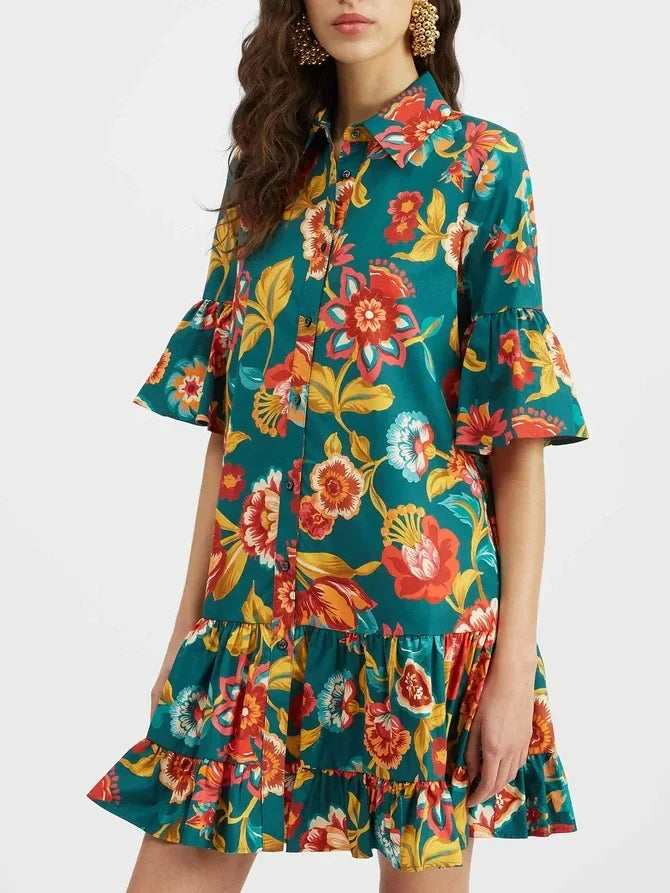 Minivestido con estampado floral Grace Unique