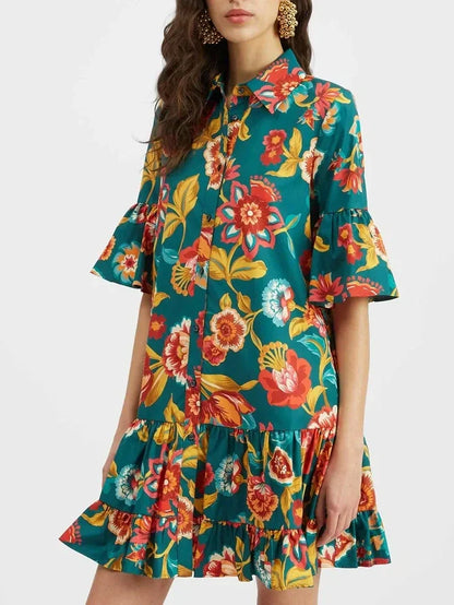 Minivestido con estampado floral Grace Unique