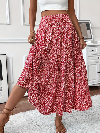 Falda Elena con flores de florecitas