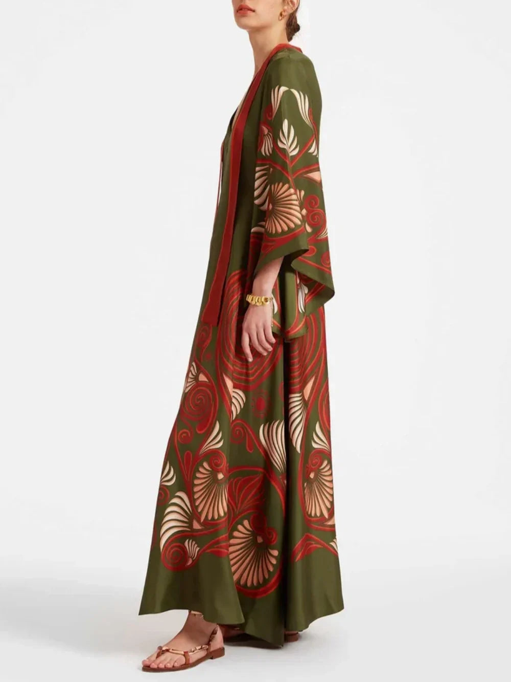 Vestido largo con estampado deslumbrante Elegance