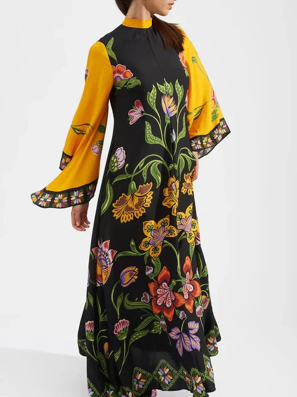 Vestido largo holgado y cómodo de gran tamaño