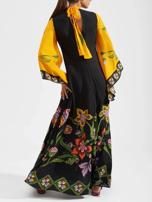 Vestido largo holgado y cómodo de gran tamaño