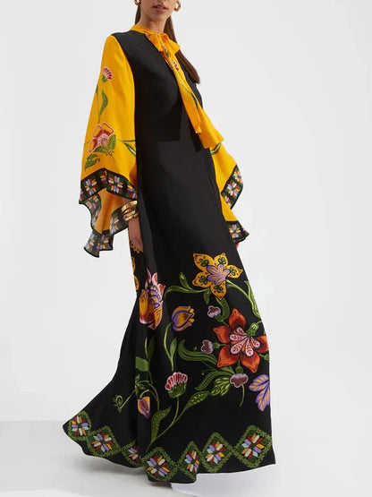 Vestido largo holgado y cómodo de gran tamaño