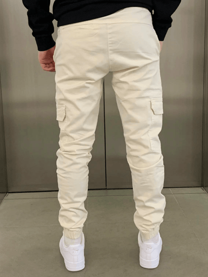Pantalón Jogger Cargo Confort - Crema