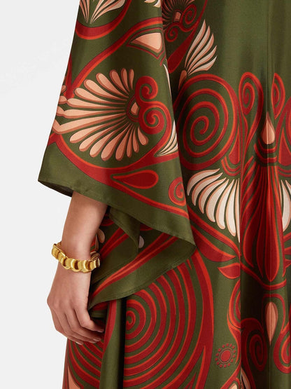 Vestido largo con estampado deslumbrante Elegance