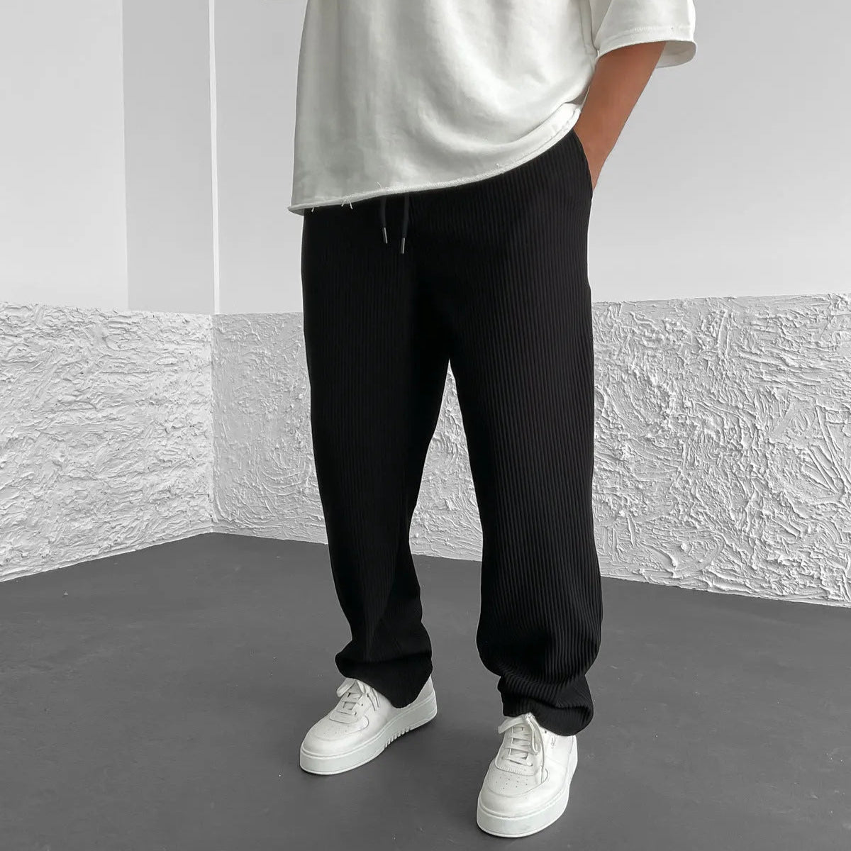 Pantalón de Punto Relax Fit 'Monaco'