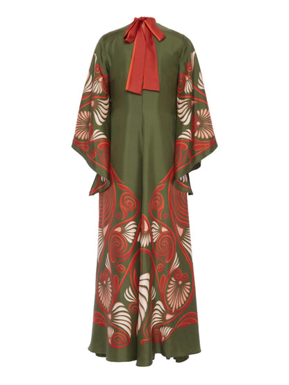 Vestido largo con estampado deslumbrante Elegance