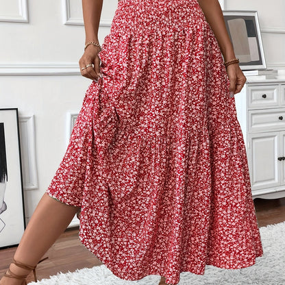 Falda Elena con flores de florecitas