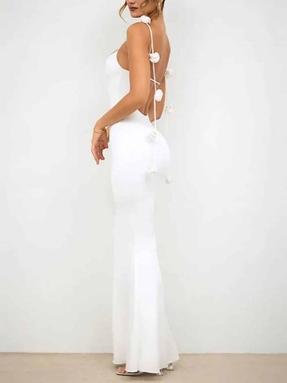 Vestido Largo Ajustado sin Espalda