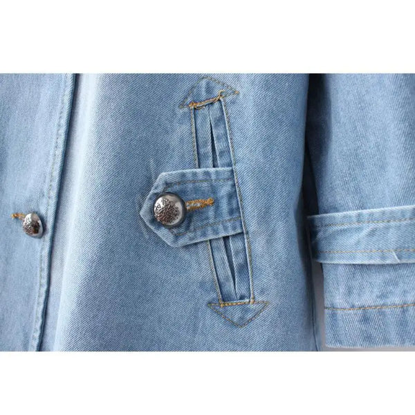 Everyday Denim Cape Coat