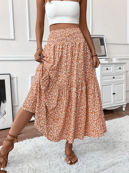 Falda Elena con flores de florecitas