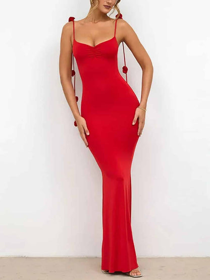 Vestido Largo Ajustado sin Espalda