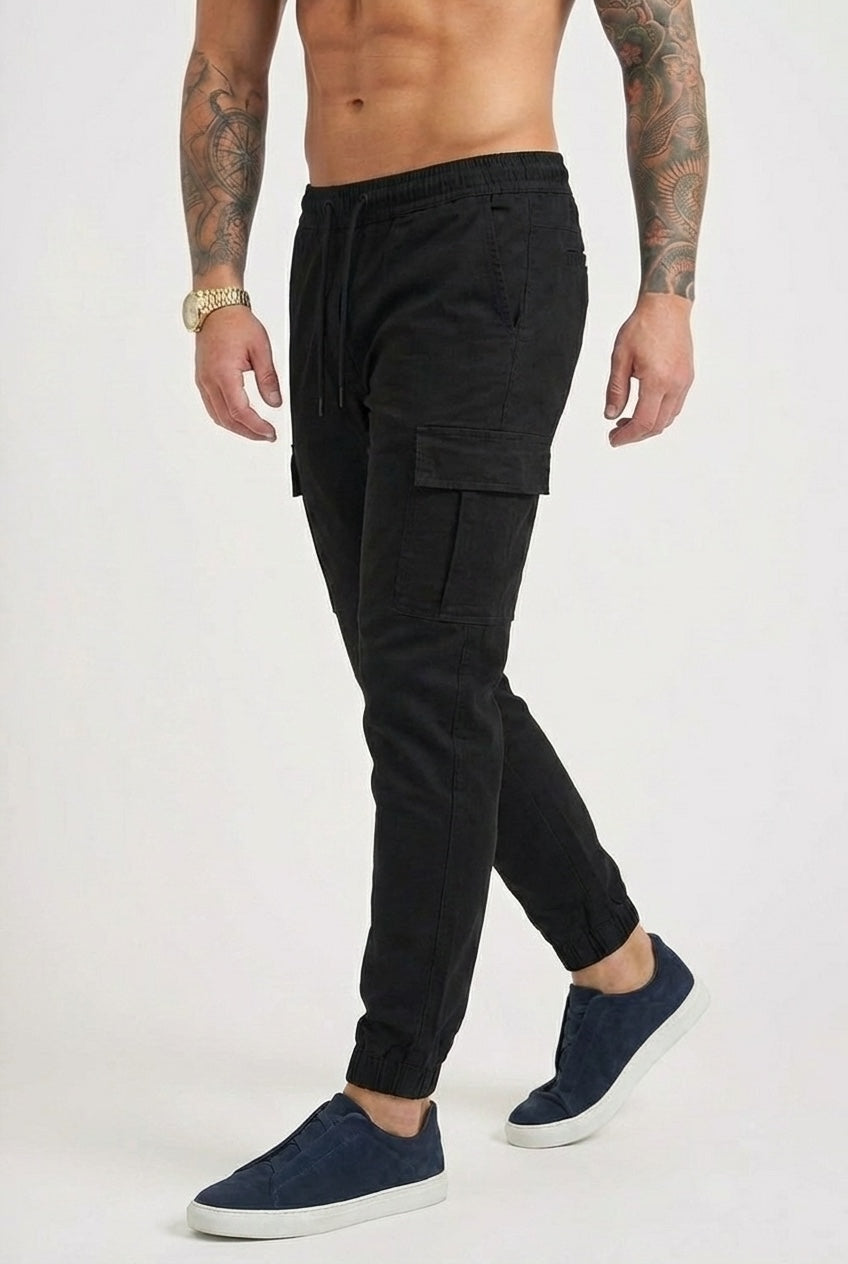 Pantalón Jogger Cargo Confort - Negro