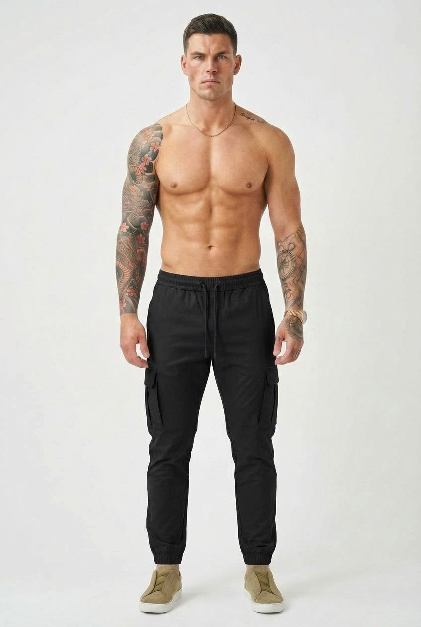 Pantalón Jogger Cargo Confort - Negro