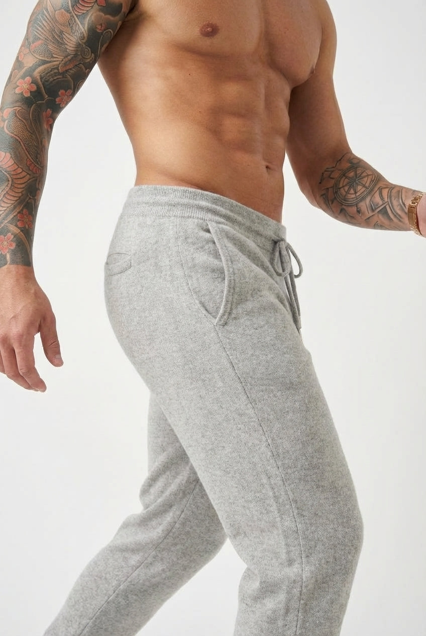 Pantalones Cloud Merino - Gris claro