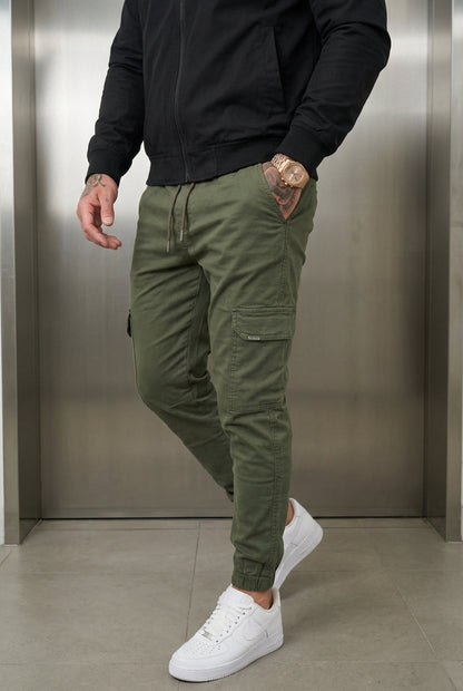 Pantalón Jogger Cargo Confort - Verde Militar