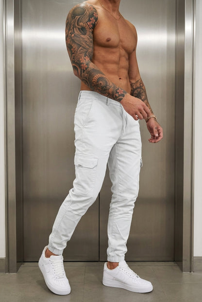 Pantalón Jogger Cargo Confort - Tono Piedra