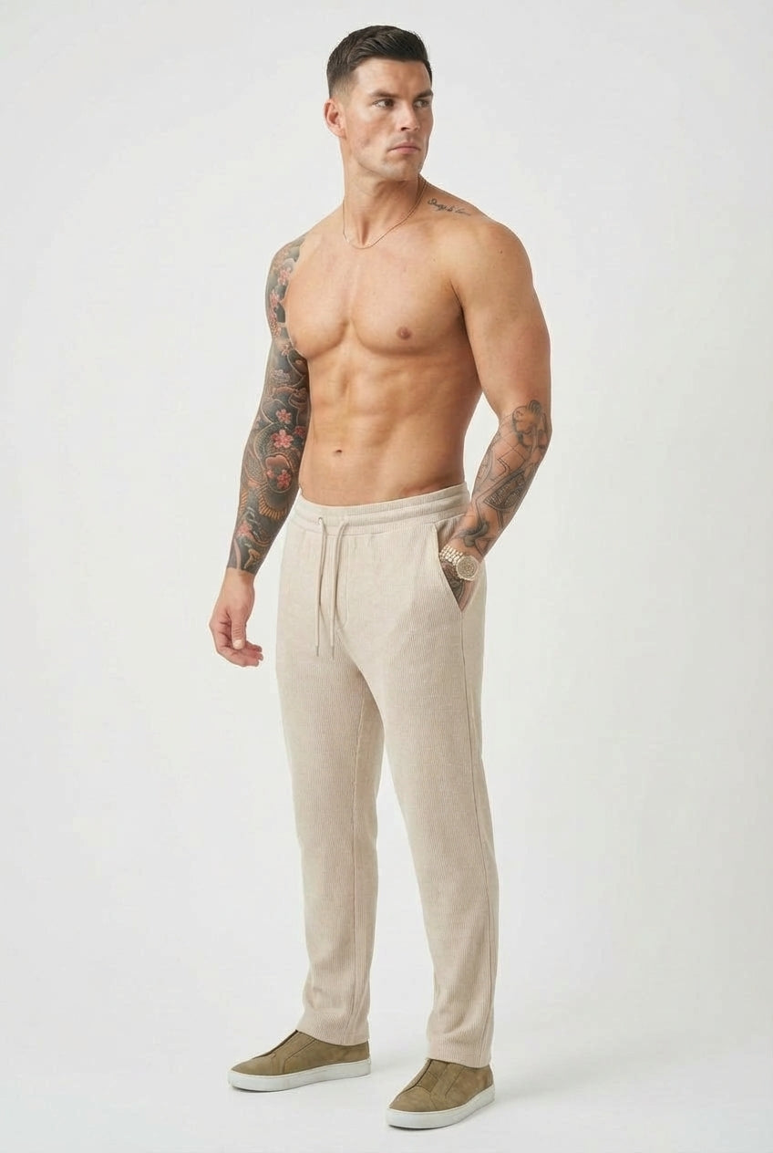 Pantalón de Punto Relax Fit 'Monaco'