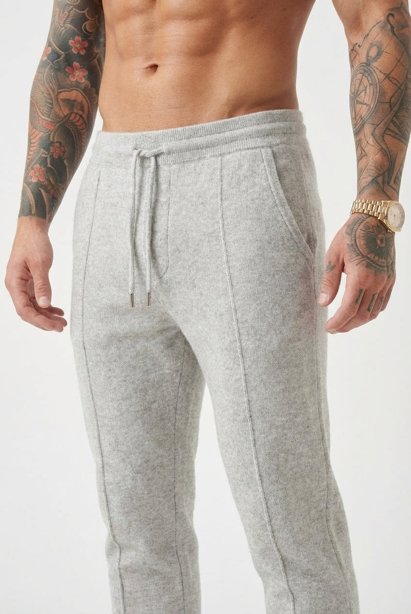 Pantalones Cloud Merino - Gris claro