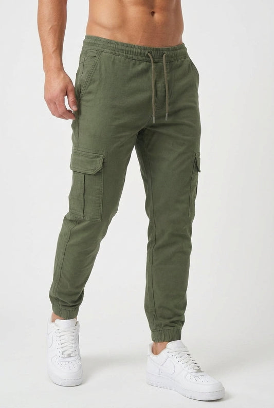 Pantalón Jogger Cargo Confort - Verde Militar