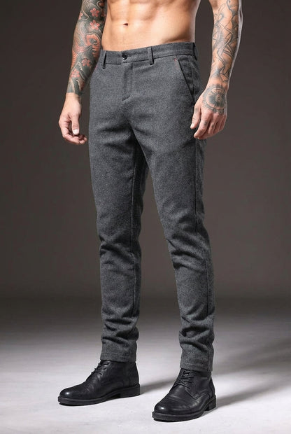 Pantalones Luca Slim Fit - Gris claro