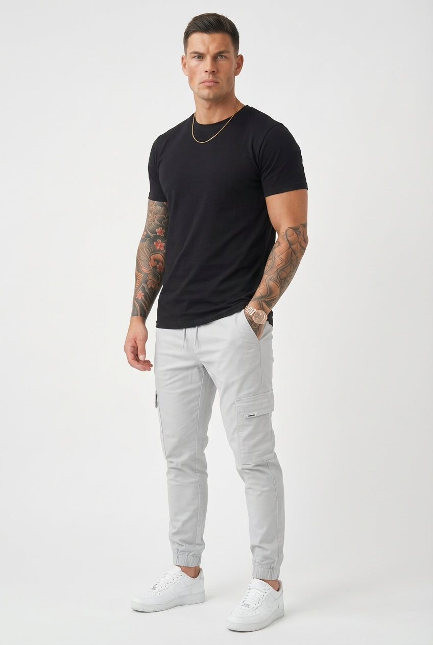 Pantalón Jogger Cargo Confort - Tono Piedra