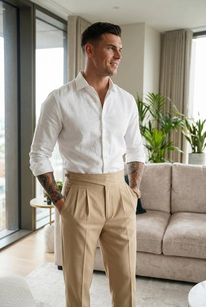 Pantalones Lockhart - Crema