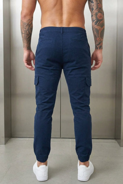 Pantalón Jogger Cargo Confort - Azul Marino