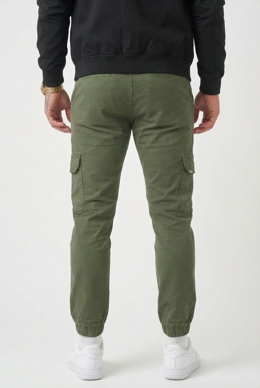 Pantalón Jogger Cargo Confort - Verde Militar