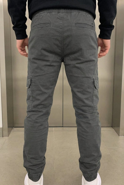 Pantalón Jogger Cargo Confort - Gris Claro