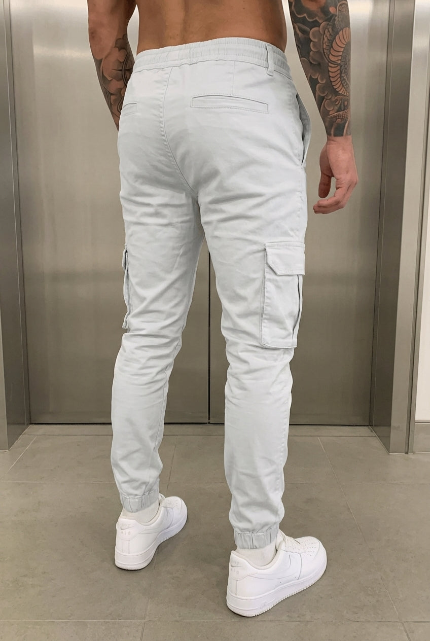 Pantalón Jogger Cargo Confort - Tono Piedra